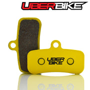 Uberbike Sintered MTB brake pads with Uber Bike branding on a white background.