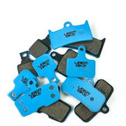 Uberbike brake pads on a white background.