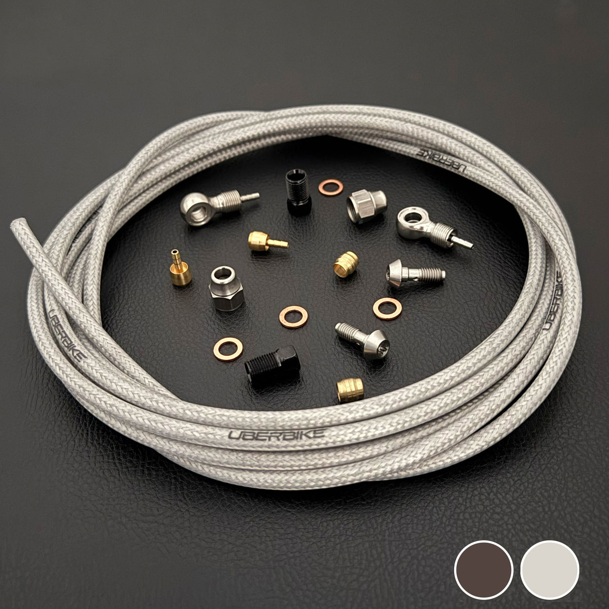 Shigura MT Trail Sport Compatible Hydraulic Stainless Steel Braid Brake Hose Kit