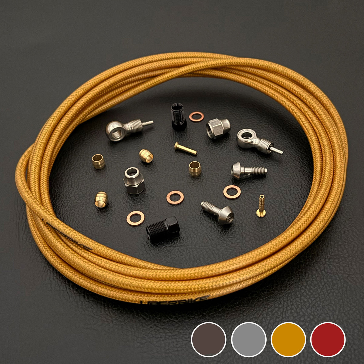 Shigura MT3 Compatible Hydraulic Kevlar Braid Brake Hose Kit