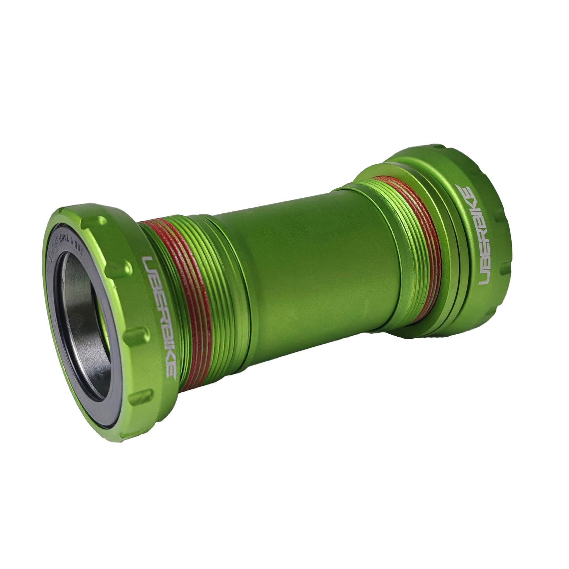 Shimano DUB Green bottom bracket on a white background