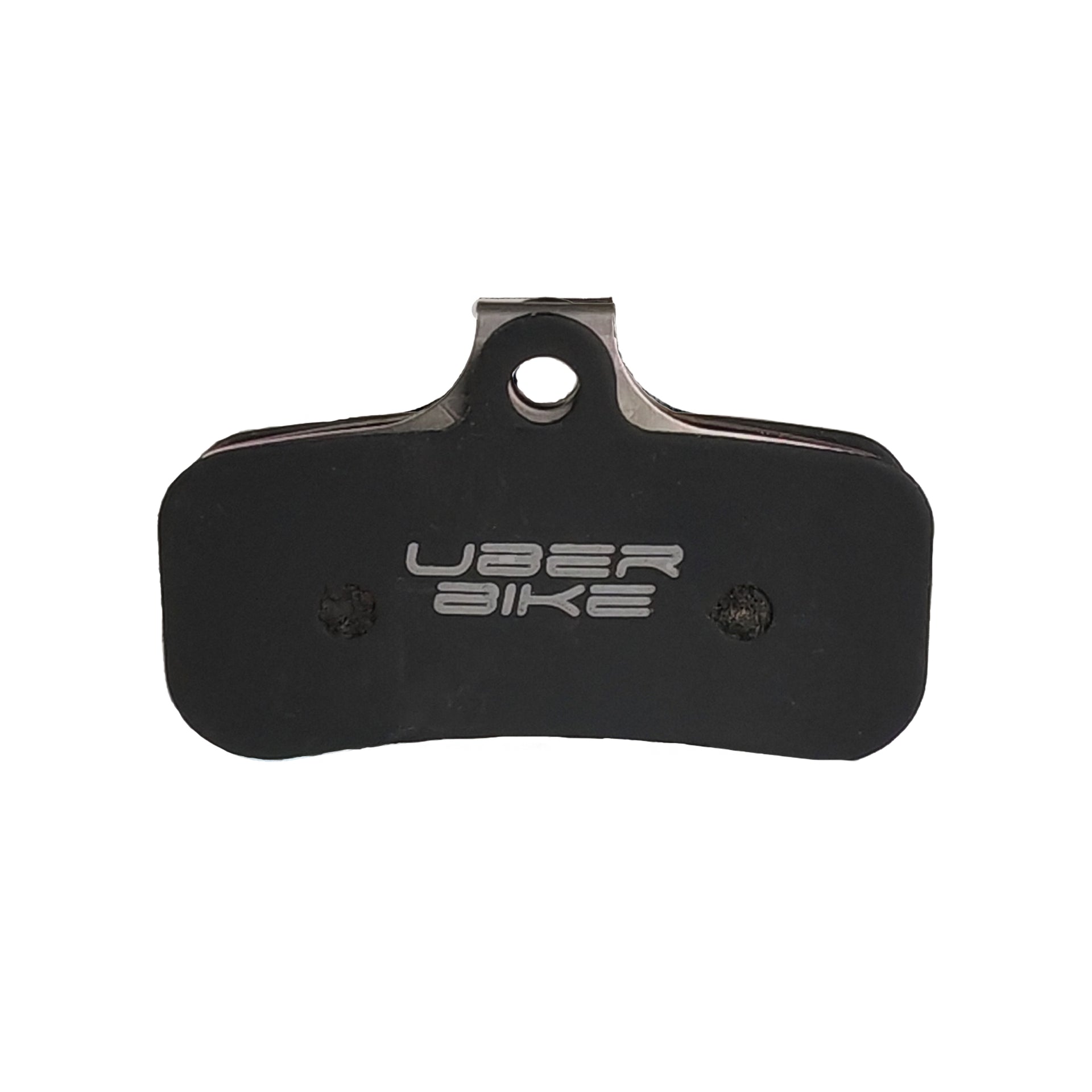 Uberbike brake pad insertwith 'UberBike' branding on a white background