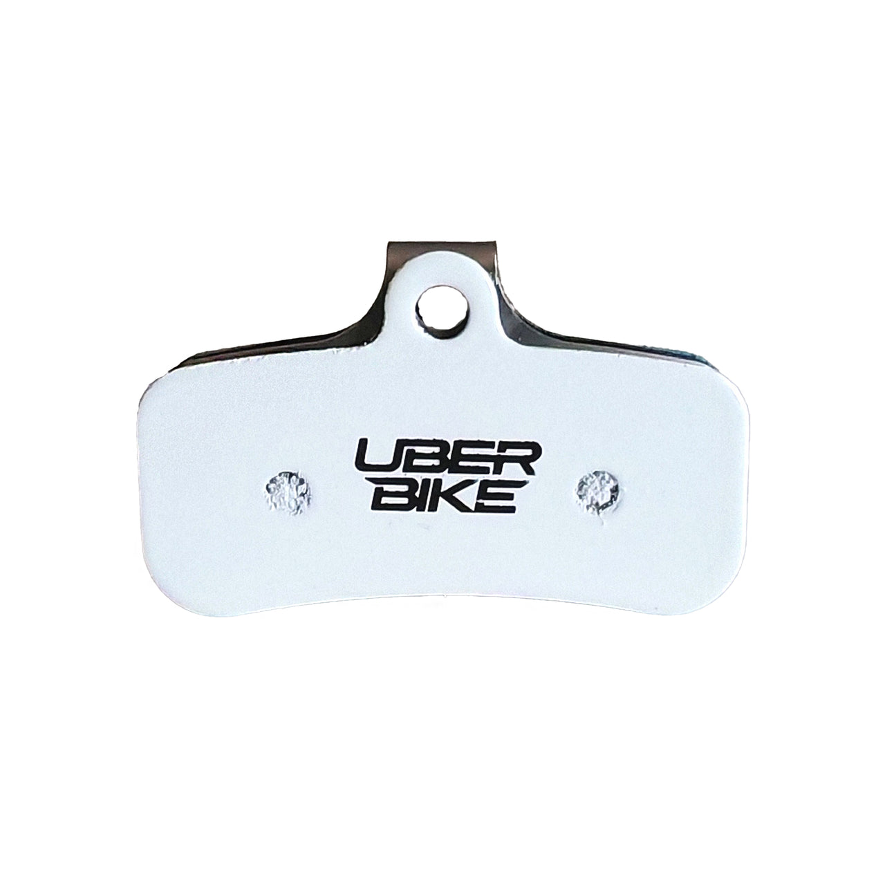 Shimano M8020 brake pad insert with Uberbike branding on a white background. 