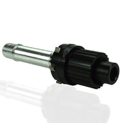 Microspline freehub body for Shimano with axle on a white background