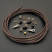 Shimano xtr hydraulic SMOKE braid kevlar brake hose kit with fittings and Uberbike branding on a white background
