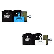 shimano xtr m985 finned brake pads with Uberbike branding on a white background