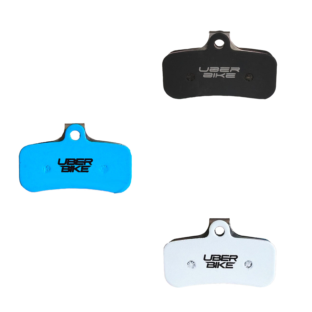 Shimano replacement brake pad inserts on a white background