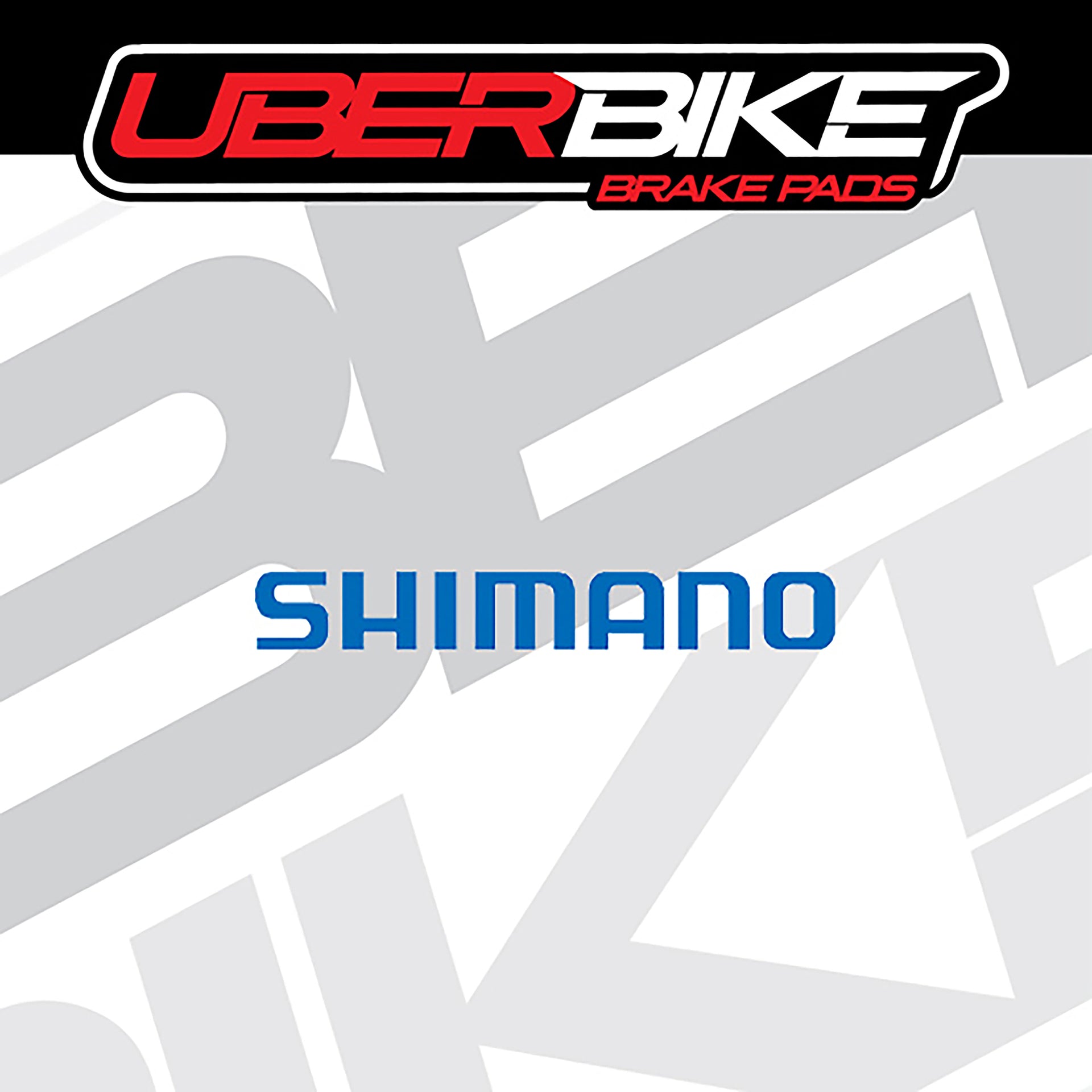 Shimano compatible polar tech disc brake pads with Uberbike branding