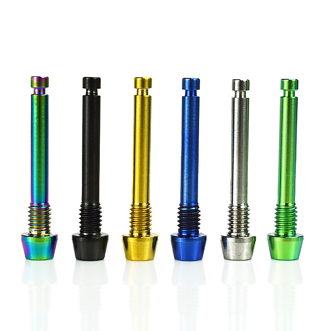 Uberbike Shimano Titanium Pad Retaining Pin Kit 25.6mm/28.2mm Length  - Colour Options