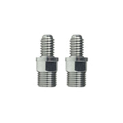 x2 straight bolt connector hydraulic fittings on a white background
