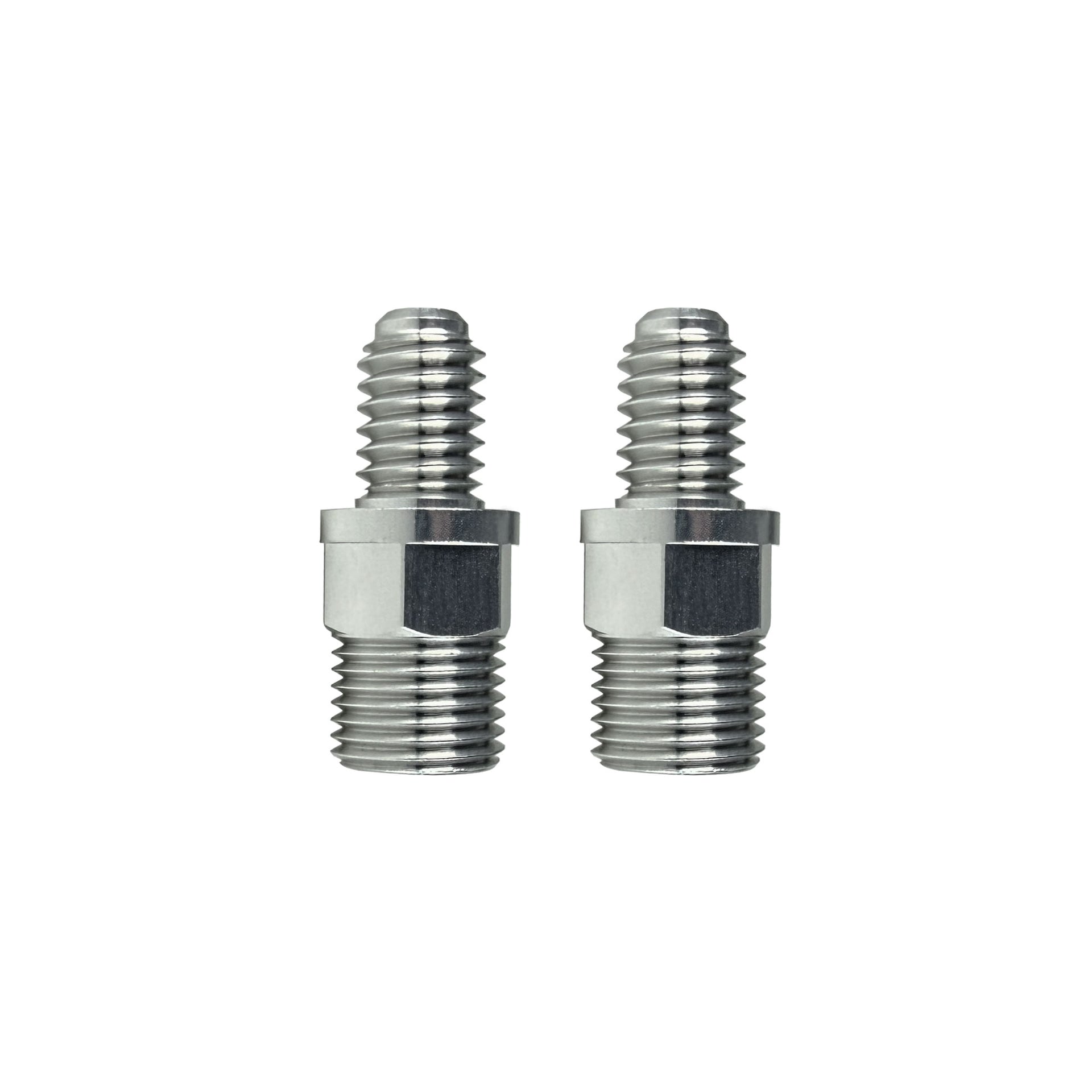 x2 straight bolt connector hydraulic fittings on a white background