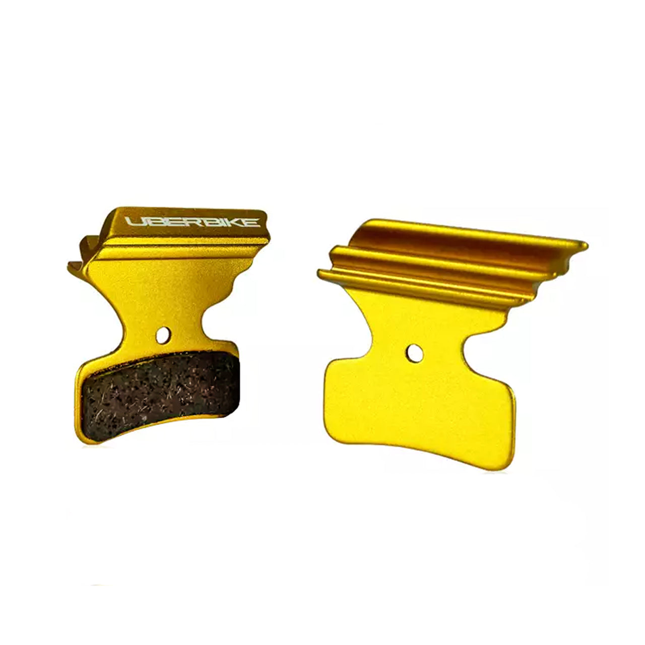 TRP DH-R Evo Polar-Tech Finned Disc Brake Pads Gold and Green Colours | Uberbike