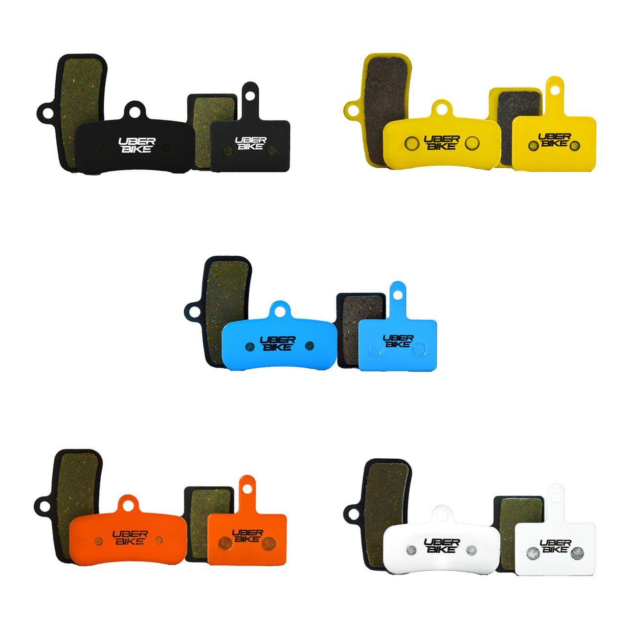 tketro orion 4+2p brake pads with Uberbike branding on a white background