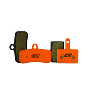 tketro orion 4+2p kevlar brake pads with Uberbike branding on a white background