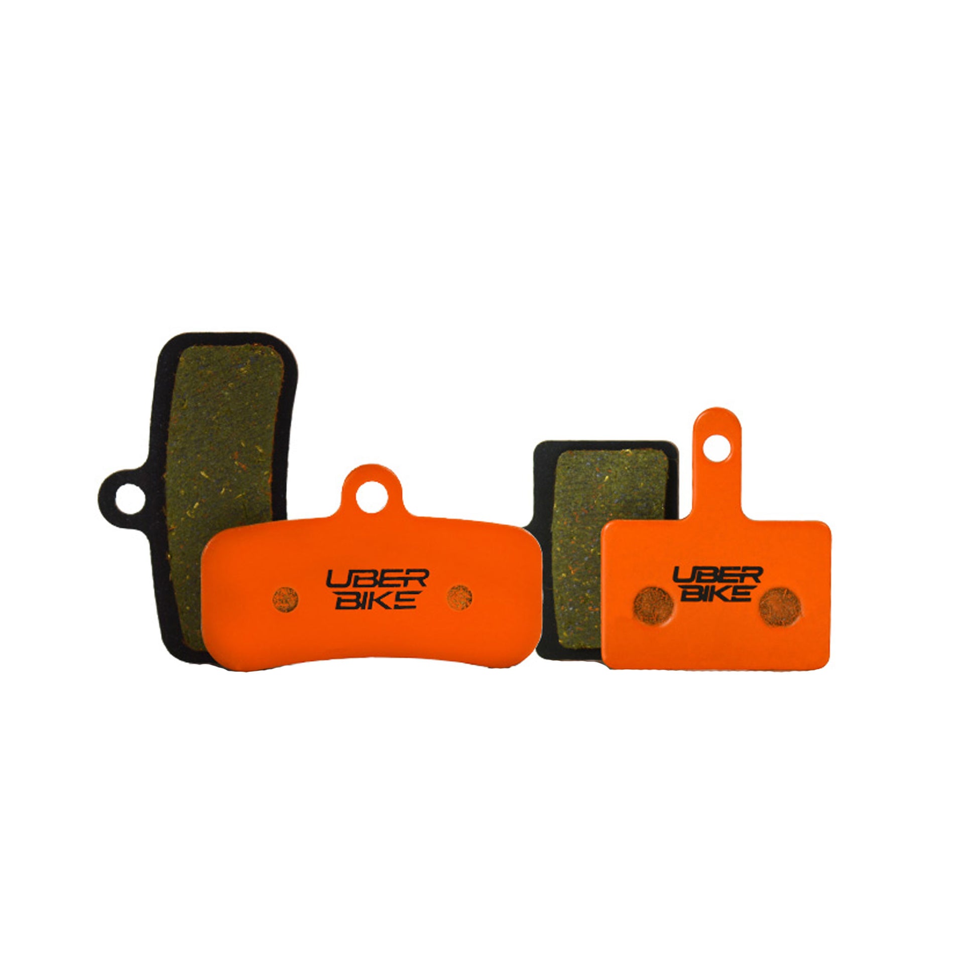 tketro orion 4+2p kevlar brake pads with Uberbike branding on a white background