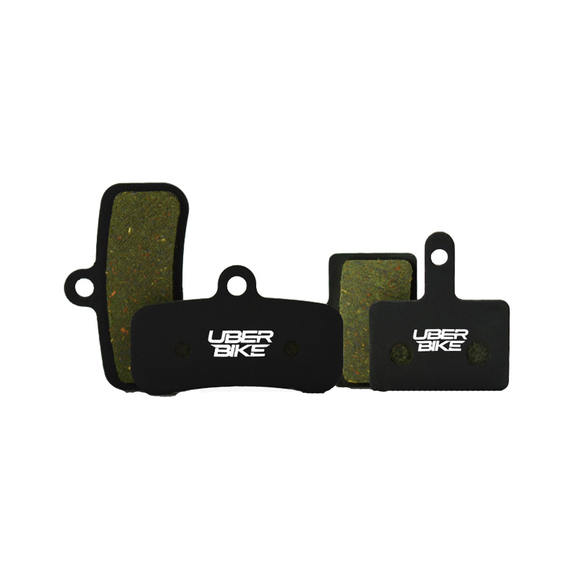 tketro orion 4+2p semi metallic brake pads with Uberbike branding on a white background