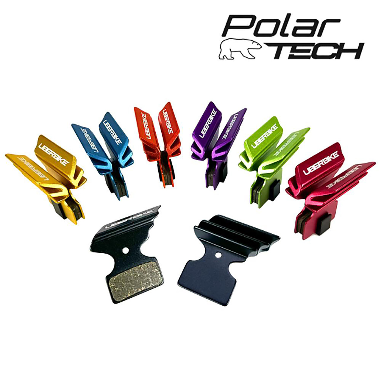 Uberbike Shimano SLX M7100 (2 Piston) M7000 M675 M666 Deore M6000 M615 M6100 Polar-Tech Finned Disc Brake Pads