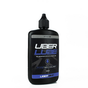 Uberbike chain lube bottle on a white background
