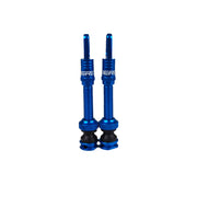 2 blue valves on a white background