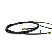 black road gear cable with khaki sealed ferrules on a white background