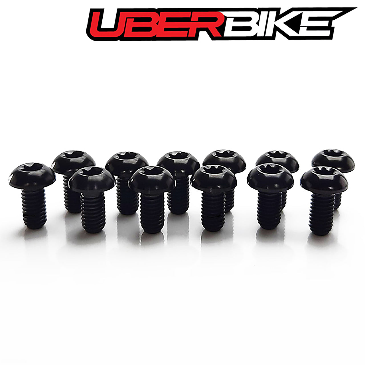 Uberbike 12 Piece Titanium Disc Brake Rotor Bolt Upgrade Kit - Colour options