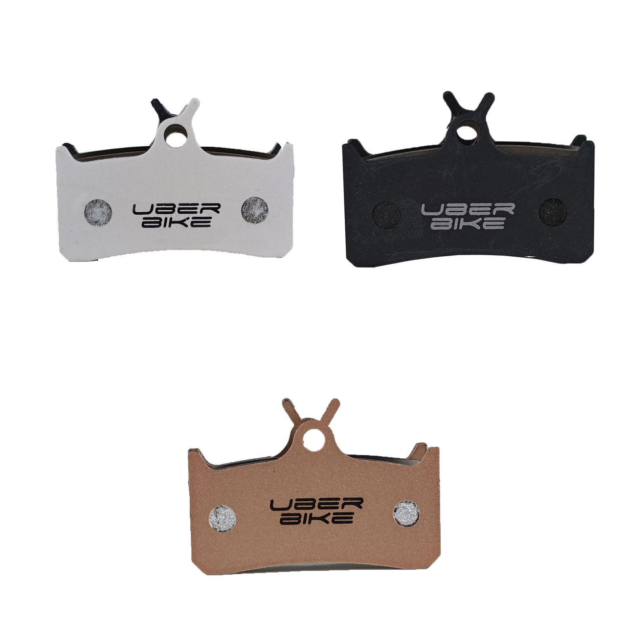 clarks c4 finned brake pad inserts on a white background 