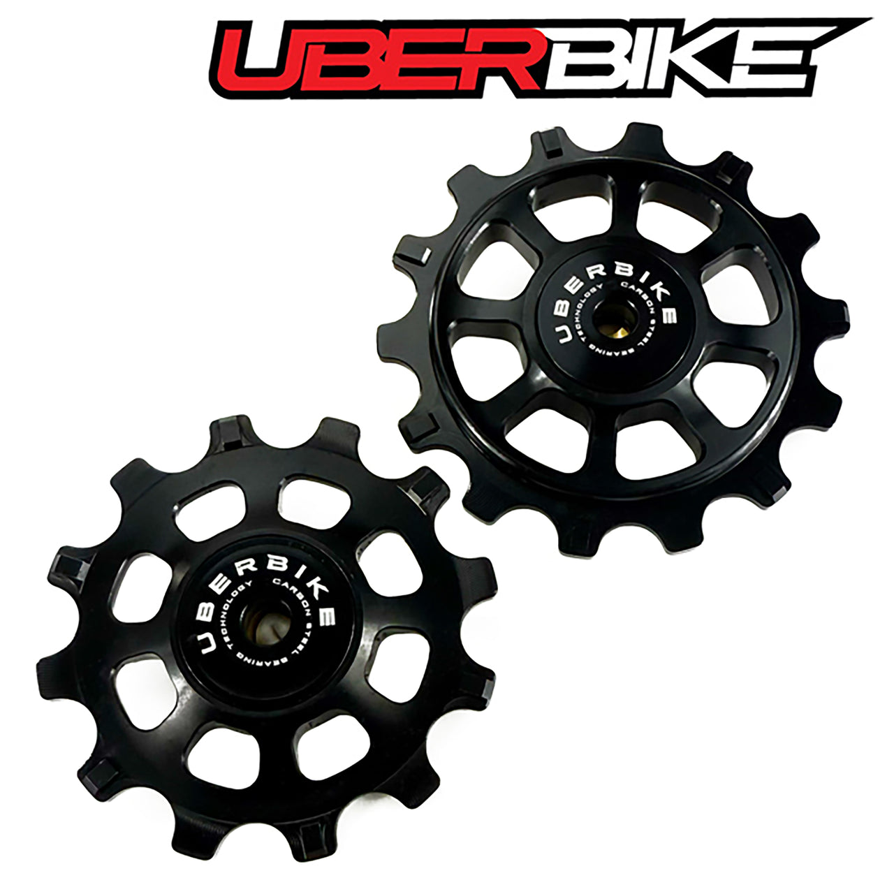 Uberbike Jockey Wheel Set 12T/14T SRAM Eagle 12 Speed Compatible - Carbon Steel Bearing - Colour Options
