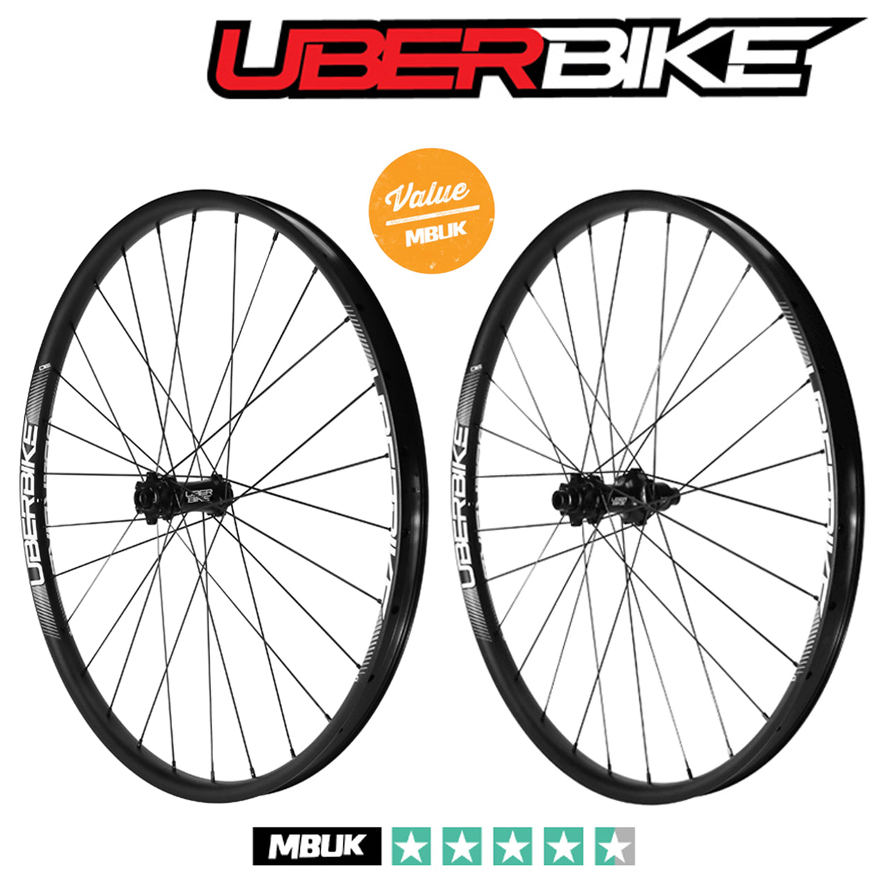 Uberbike Enduro 30 Straight Pull MTB 27.5" Boost Wheelset