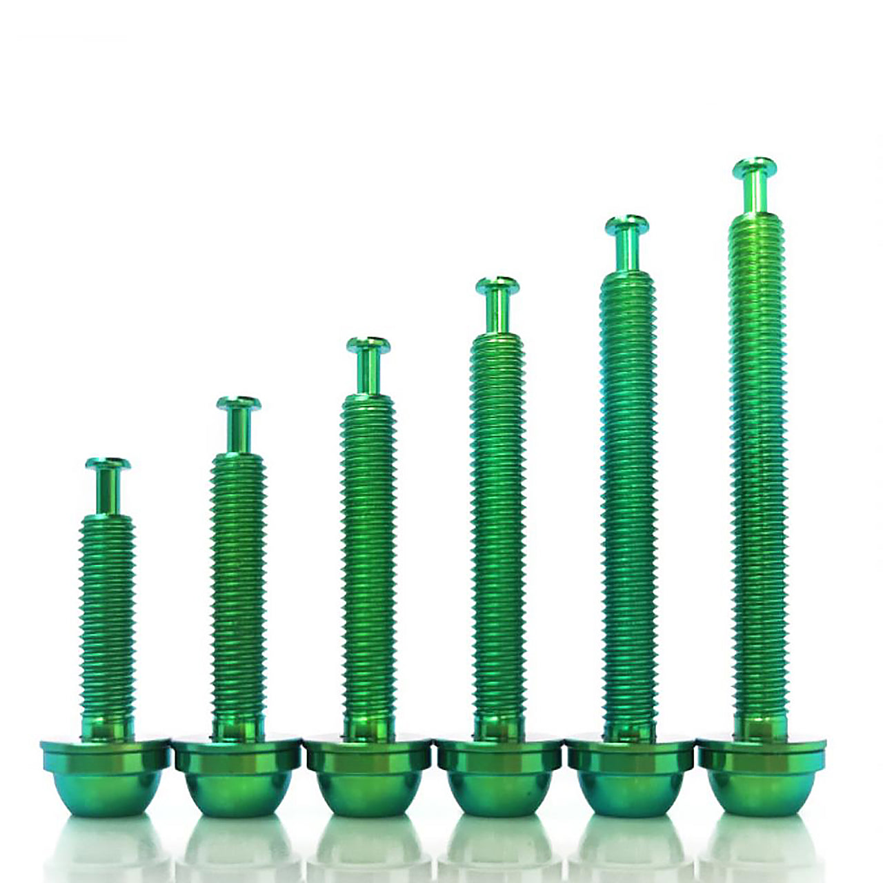 Flatmount Caliper to Flatmount Frame Shimano Compatible Upgrade Bolts - Green