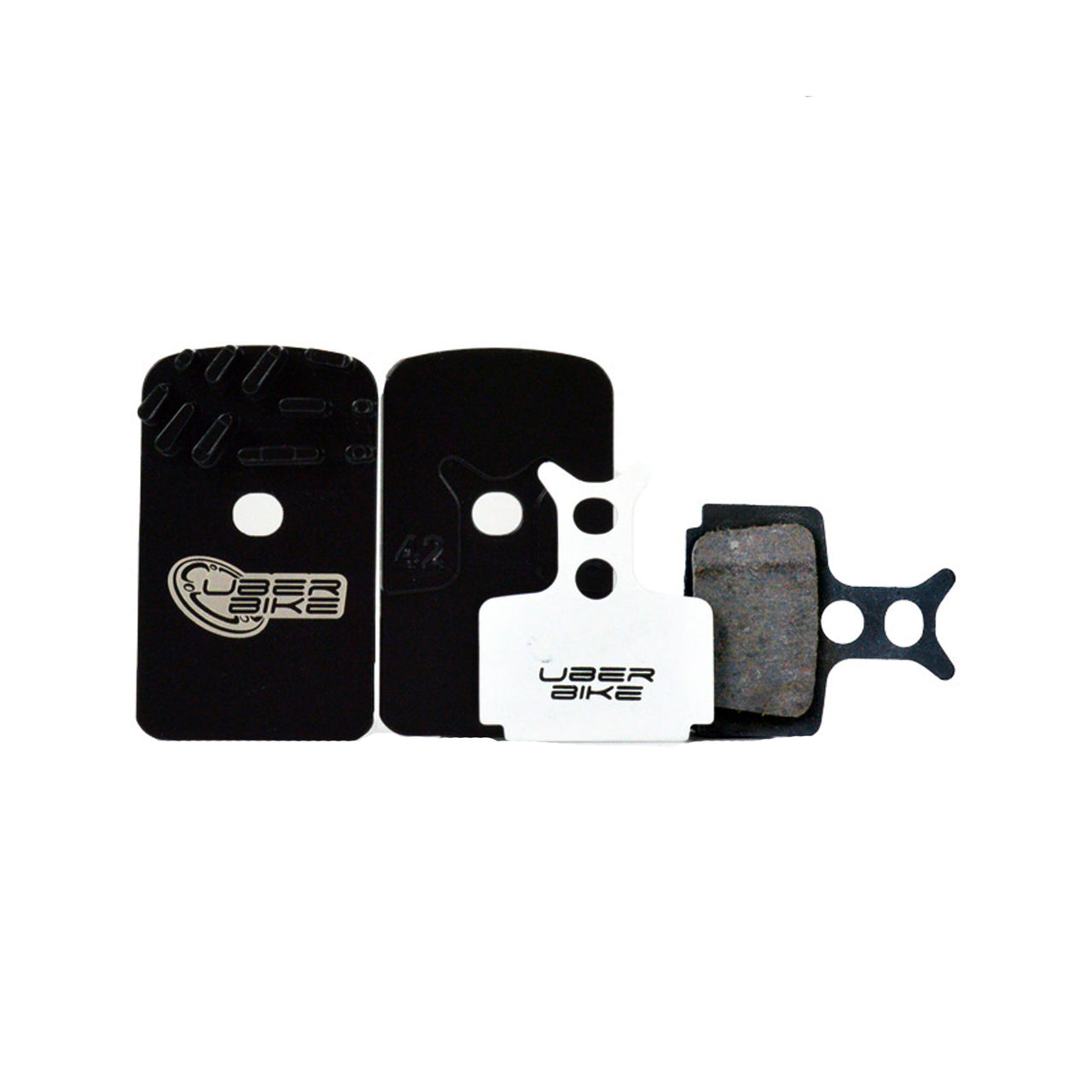 formula cura 2 finned race matrix brake pads with uberbike branding on a white background