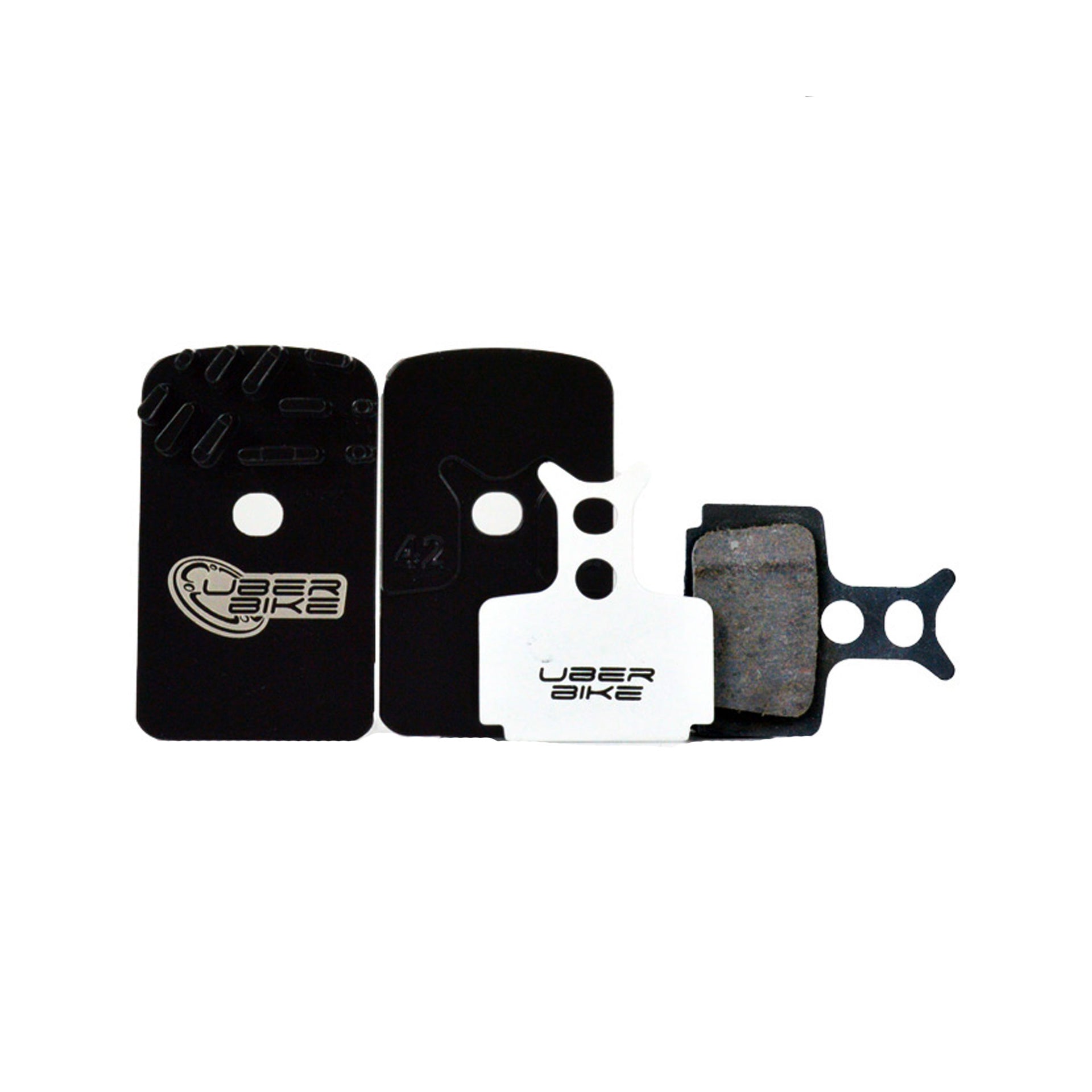formula cura 2 finned race matrix brake pads with uberbike branding on a white background
