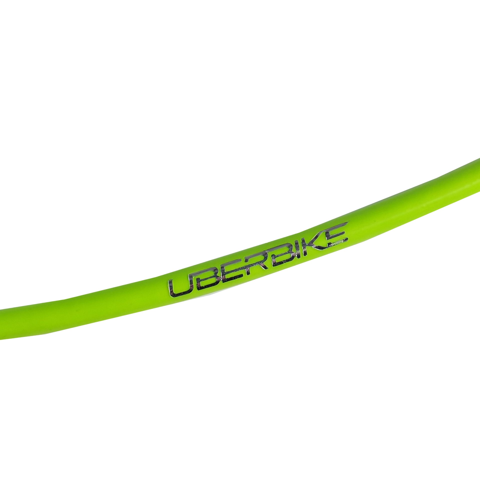 green replacement gear cable with Uberbike branding on a white background 