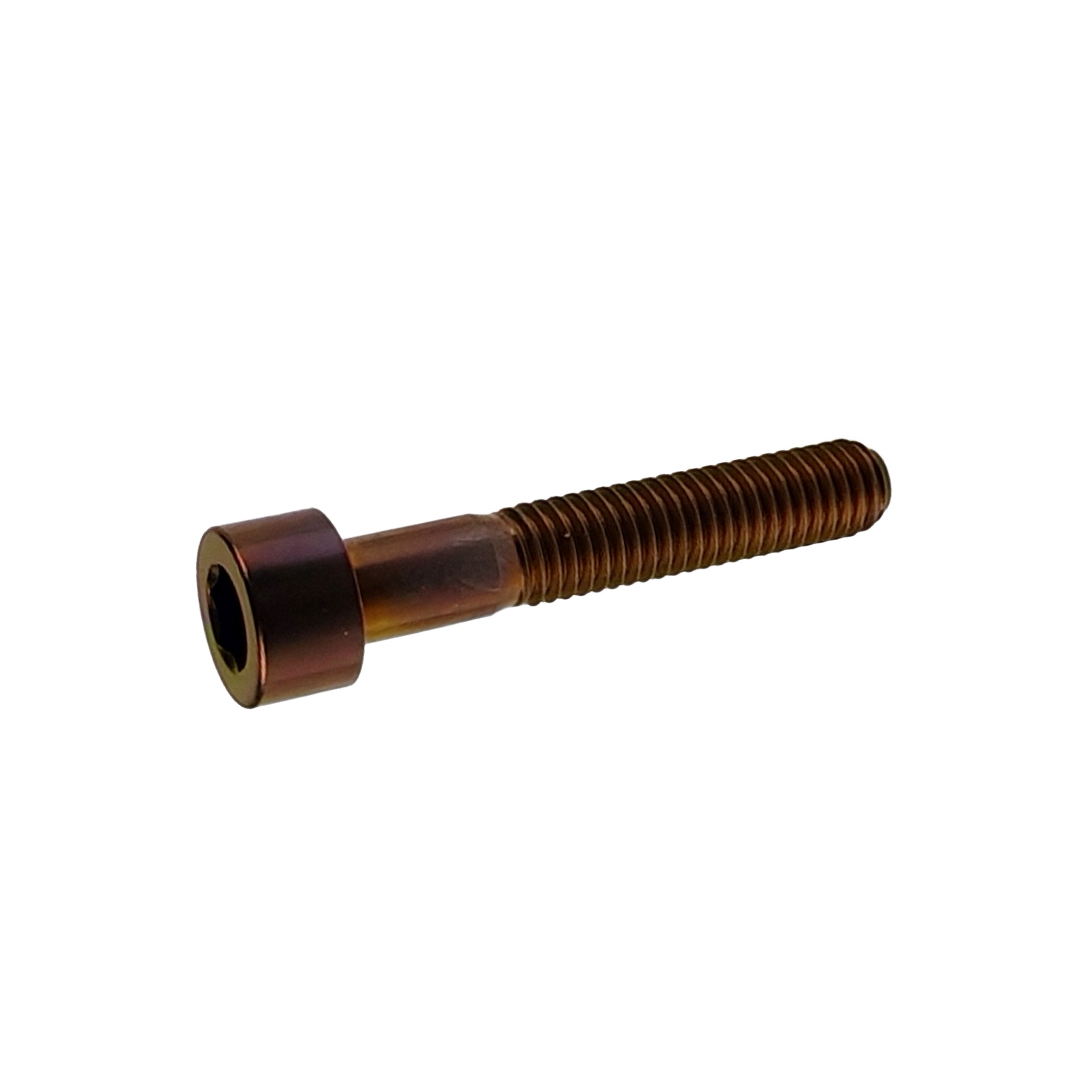 bronze headset titanium bolt on a white background