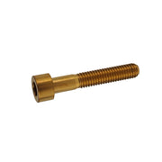 gold headset titanium bolt on a white background