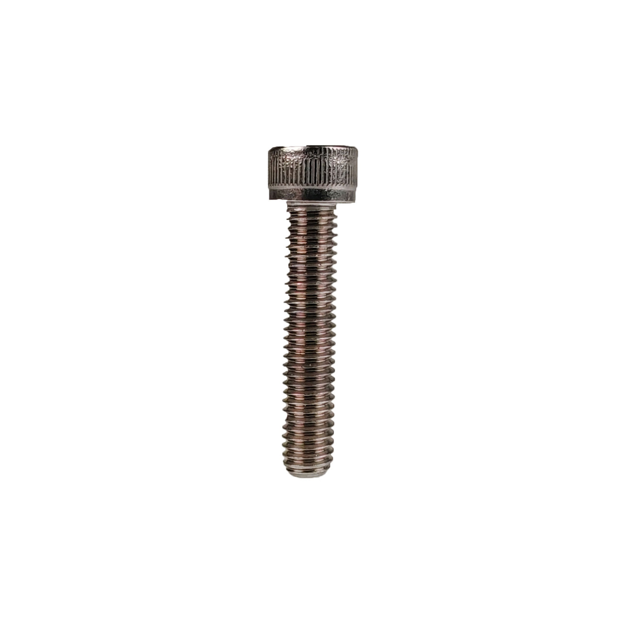 steel m6 headset bolt measuring 30mm on a white background