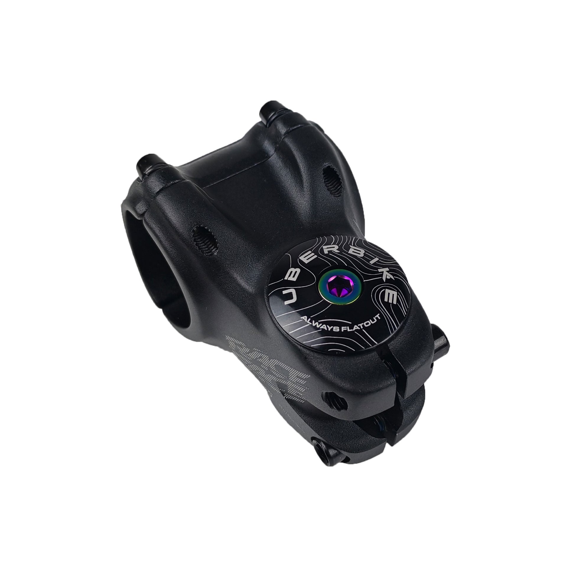 Attacco Manubrio Bicicletta Cruiser In Alluminio - Asta Nero/argento 21,1 Mm Per Forcella 1 Attacco Manubrio Bicicletta Cruiser In Alluminio - Asta Nero/argento 21,1 Mm Per Forcella 1