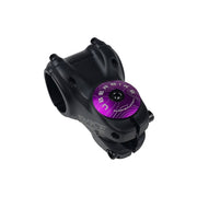 purple headset top cap with a black bolt with uberbike branding on a white background