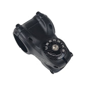 black headset top cap in a stem on a white background