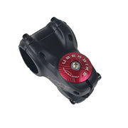 red headset top cap in a stem on a white background