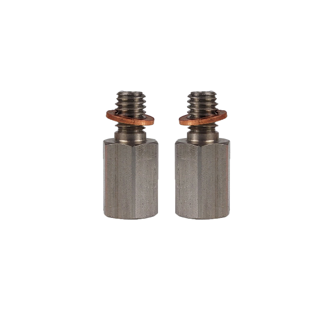 x2 hope lever fittings on a white background