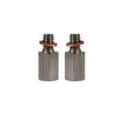 x2 hope lever fittings on a white background