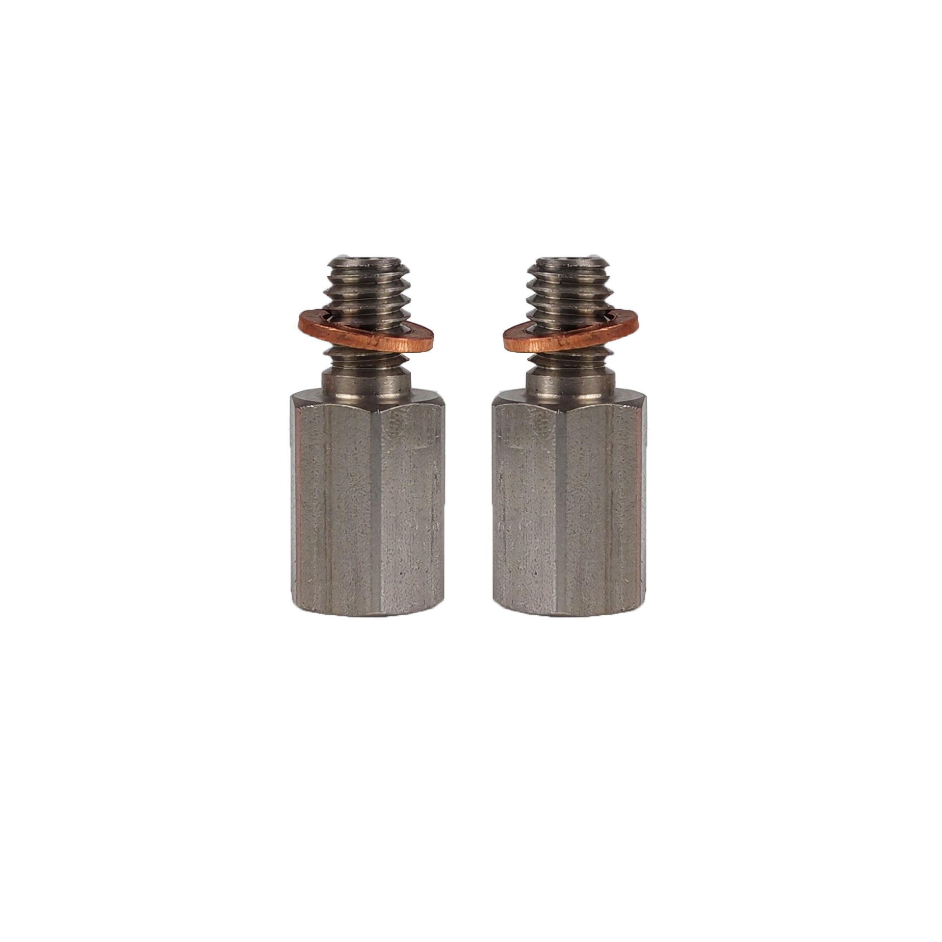 x2 hope lever fittings on a white background