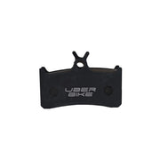 hope mono m4semi metallic  finned brake pad inserts on a white background 