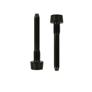 2 black magura disc brake retaining pad pins on a white background