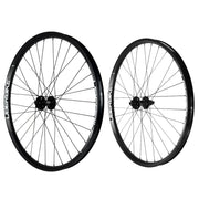 A mullet wheelset showing Uberbike branding on a white background