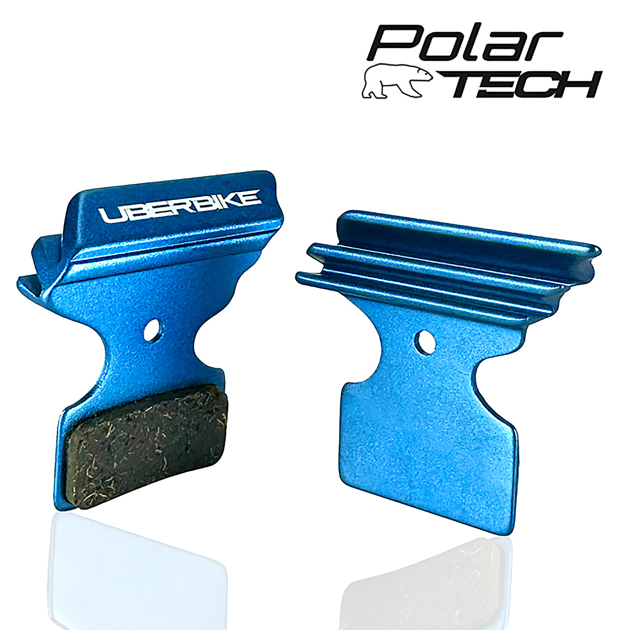 Uberbike Shimano SLX M7100 (2 Piston) M7000 M675 M666 Deore M6000 M615 M6100 Polar-Tech Finned Disc Brake Pads