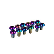 12 oil slick rotor bolts on a white background