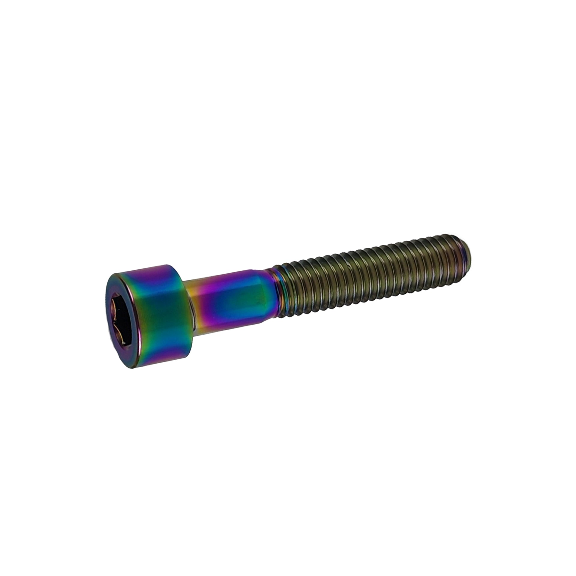 headset titanium oil slick bolt on a white background
