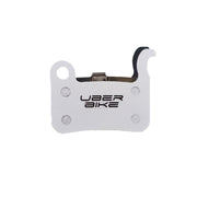 Old XTR shimano race matrix finned brake pad inserts on a white background 