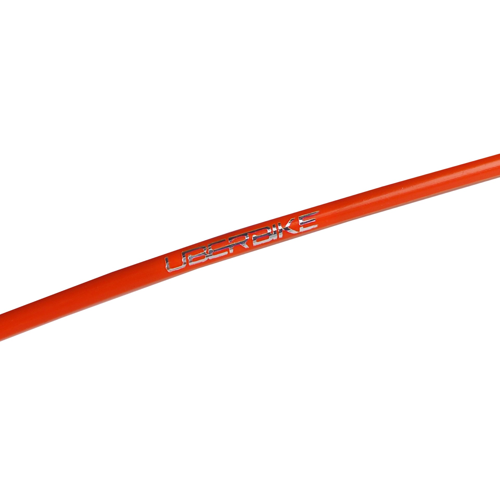 orange replacement gear cable with Uberbike branding on a white background 
